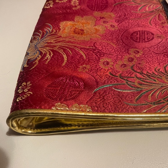 Japanese Asian Jacquard Brocade Clutch Wallet Purse - Picture 6 of 6